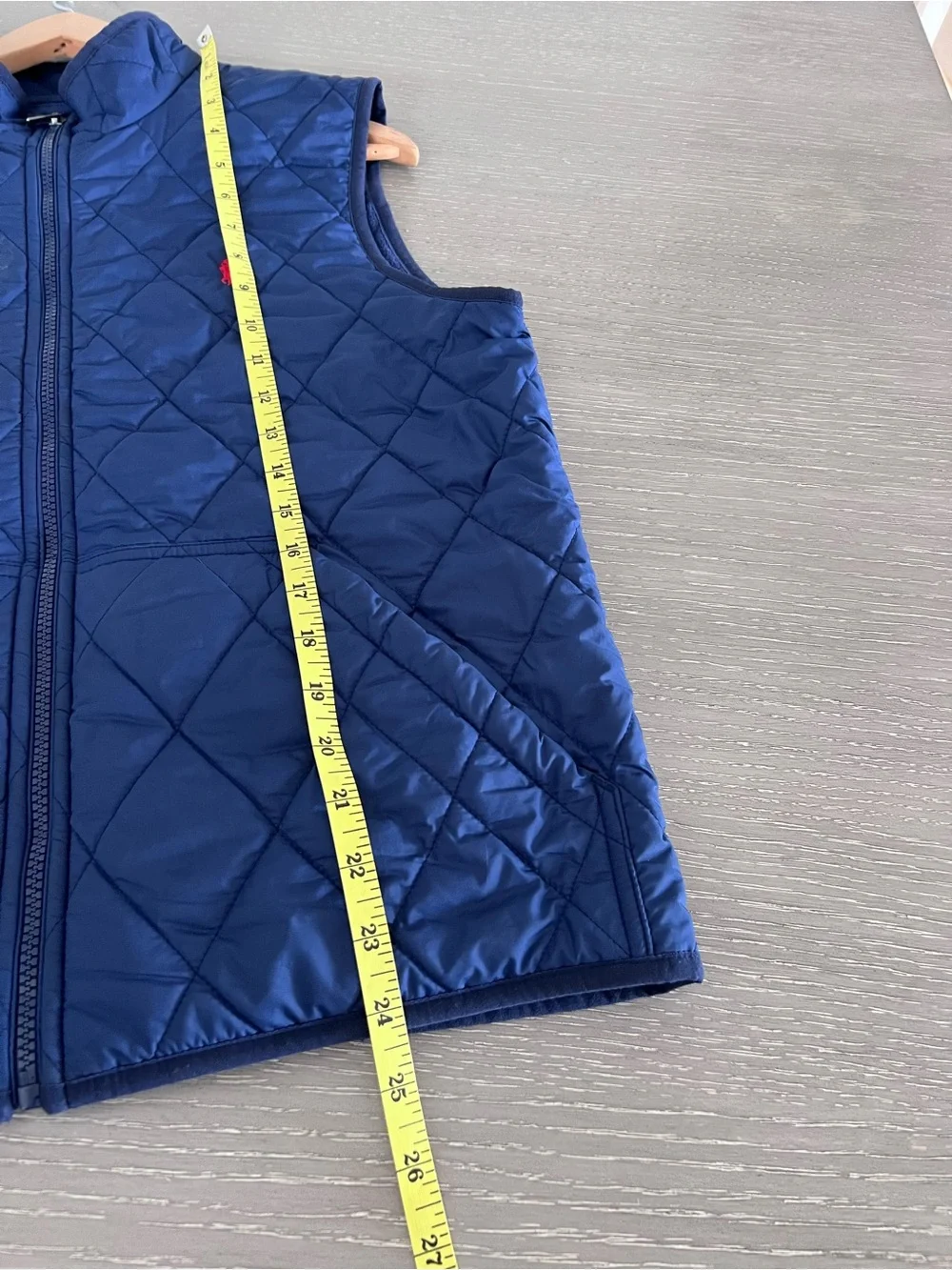 Ralph Lauren Navy Quilted Sleeveless Vest with Red Pony